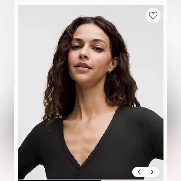 Lululemon Nulu Ribbed Wrap-Front Long-Sleeve Shirt
Heart/ Black/ M - Picture 4 of 8